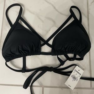 Express black bikini top